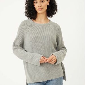 Stitches + Stripes Sweater Women's XL 100% Cotton Alice Sweater Gray Knit Jumper